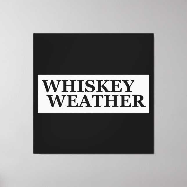 Lienzo Citas divertidas del tiempo de Whiskey (Anverso)