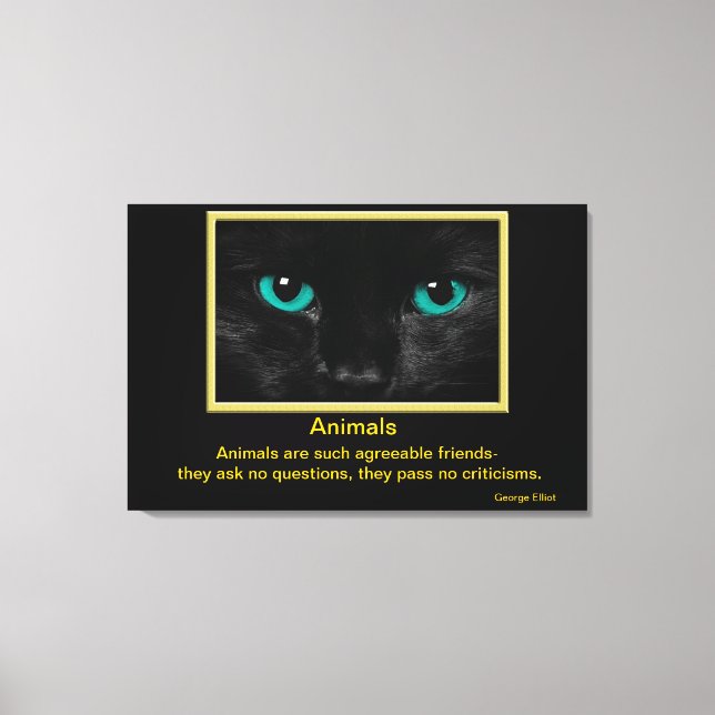 Lienzo Citas inspiradoras de animales 8 (Anverso)