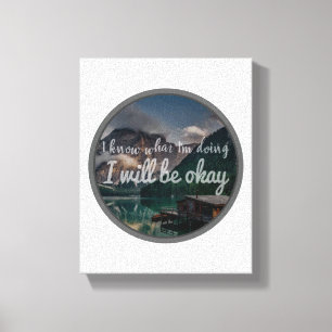 Lienzo citas motivacionales para vibraciones positivas