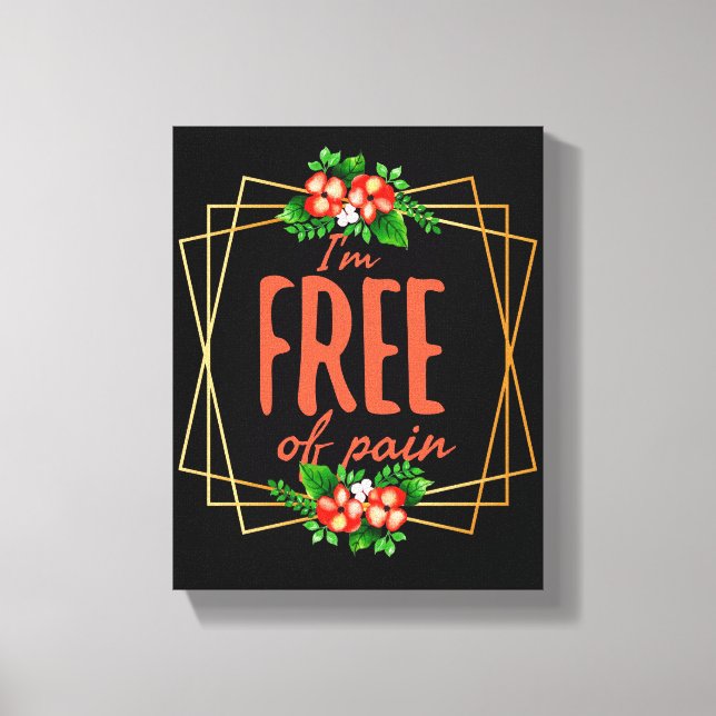 Lienzo citas positivas para el éxito (Anverso)