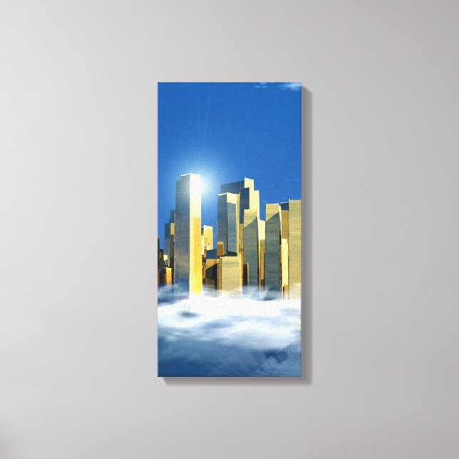 Lienzo Ciudad celestial 2-3 (Anverso)