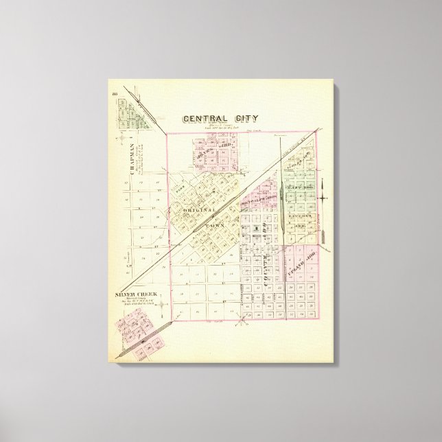 Lienzo Ciudad Central, Nebraska (Anverso)