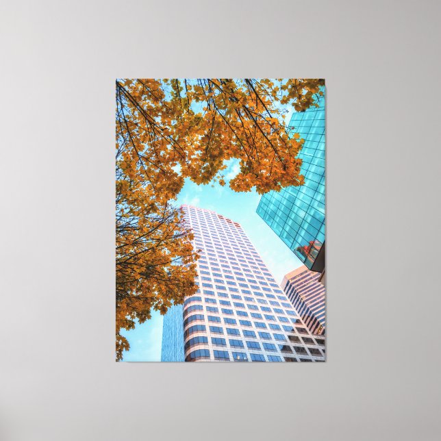 Lienzo Ciudad colorida (Anverso)