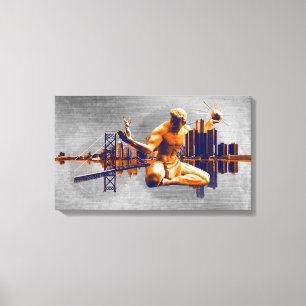 Lienzo Ciudad de Detroit