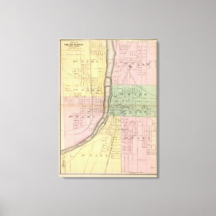 Lienzo Ciudad de Grand Rapids, el condado de Kent