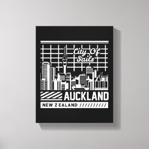 Lienzo Ciudad de las Velas Auckland Nueva Zelanda Horizon