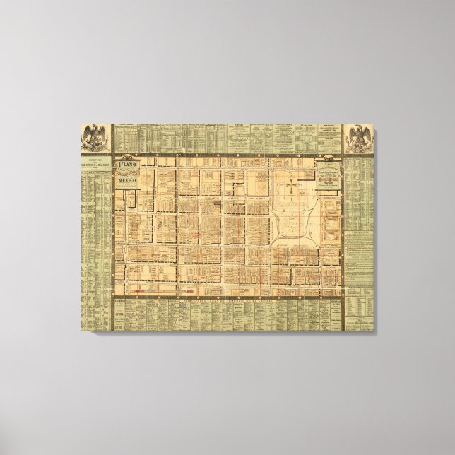 Lienzo Ciudad de México (Anverso)