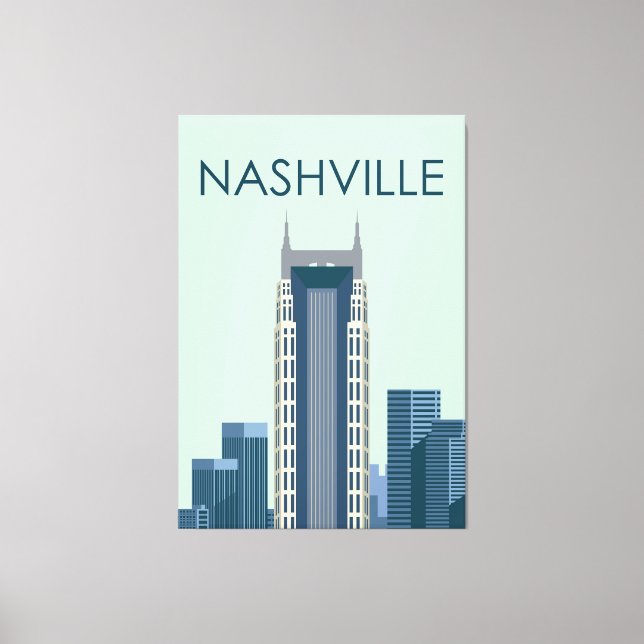 Lienzo Ciudad de Nashville (Anverso)