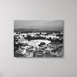 Lienzo Ciudad de Nauplia de Grecia Vintage