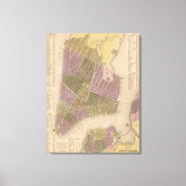Lienzo Ciudad de Nueva York (Anverso)