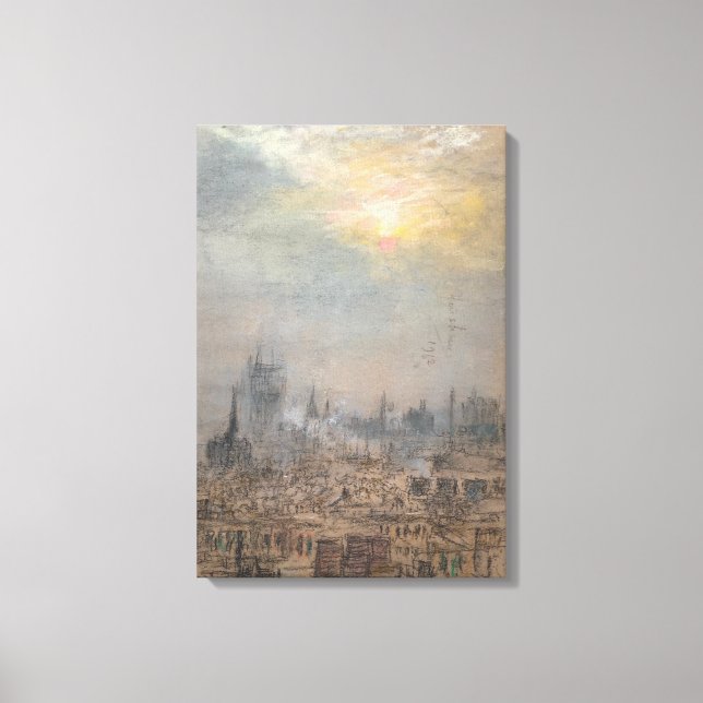 Lienzo Ciudad de Nueva York (por Glenn Cooper Henshaw) (Anverso)