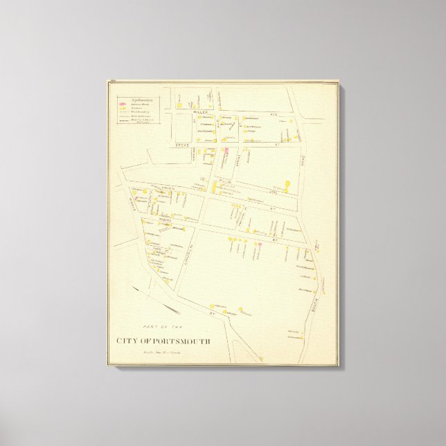 Lienzo Ciudad de Portsmouth (Anverso)