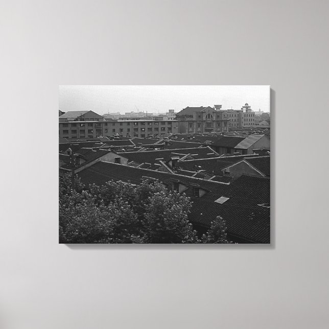 Lienzo Ciudad de Shanghai (Anverso)