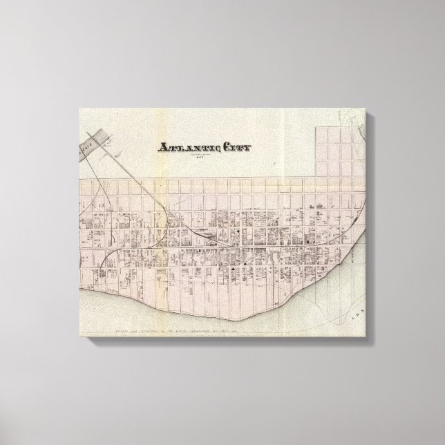 Lienzo Ciudad del Atlántico, Nueva Jersey (Anverso)