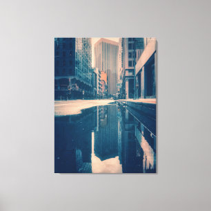 Lienzo Ciudad en reflejo