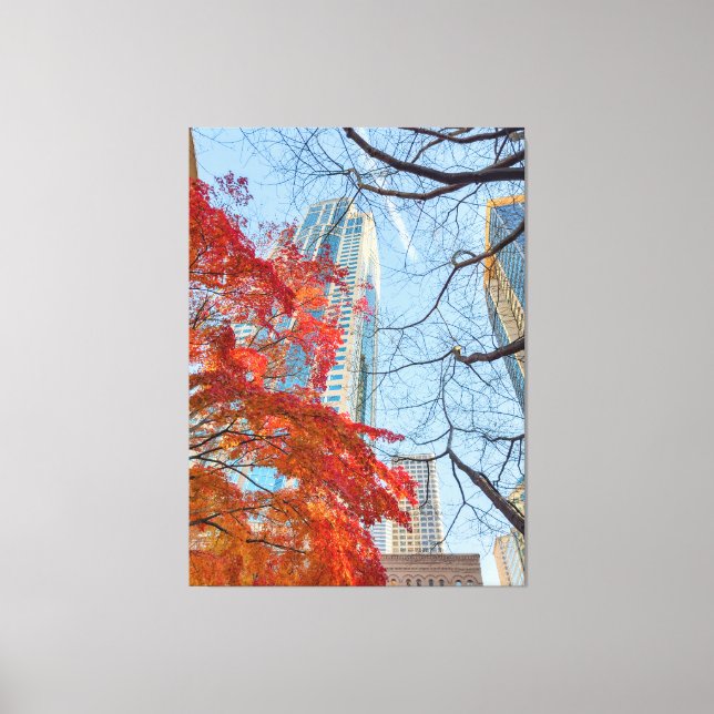 Lienzo Ciudad en rojo (Anverso)