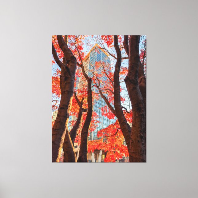 Lienzo Ciudad en rojo (Anverso)