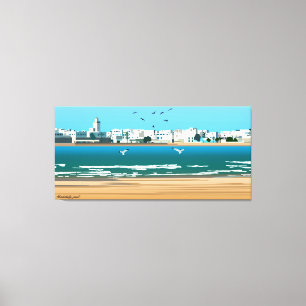 Lienzo Ciudad -Marruecos essaouira