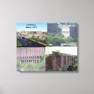 LIENZO CIUDAD MOLINERA LOWELL COLLAGE ENVUELTO