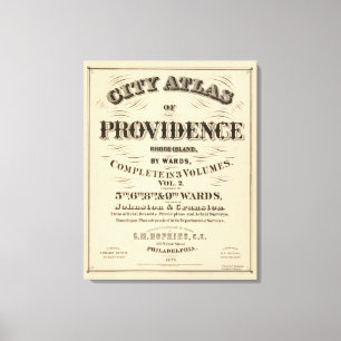 Lienzo Ciudad muy temprana de Johnston Rhode Island