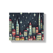 Ciudad Pequeña De Noche