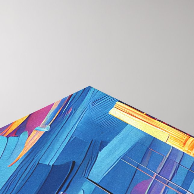 LIENZO CIUDAD SUNSET (Esquina (arriba))