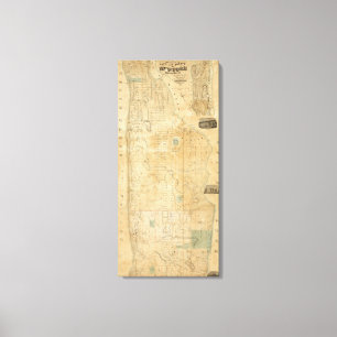 Lienzo Ciudad Y Condado De Nueva York Al Norte De La Call