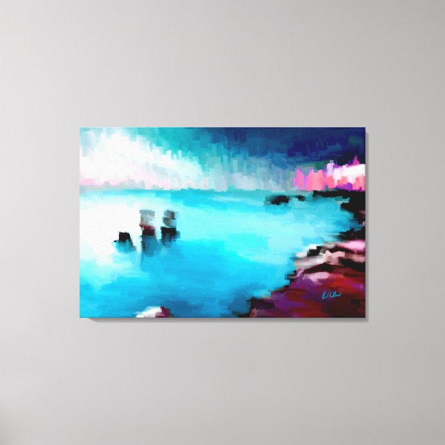 Lienzo Ciudades de la costa (Anverso)