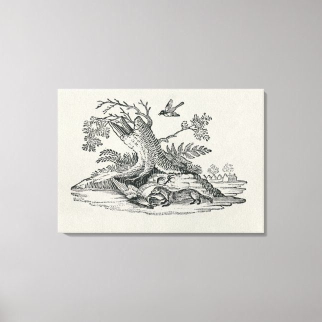 Lienzo Civet con coquetería de la 'Historia de los Cuádru (Anverso)