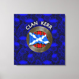Lienzo Clan Baird Tartan Knot & Flag