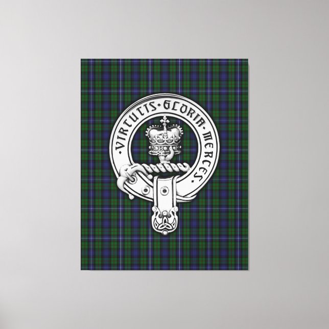 Lienzo Clan Donnachaidh (Robertson) Escudo /Hunting Tartá (Anverso)