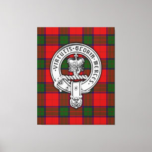 Lienzo Clan Donnachaidh (Robertson) Escudo y Tartán