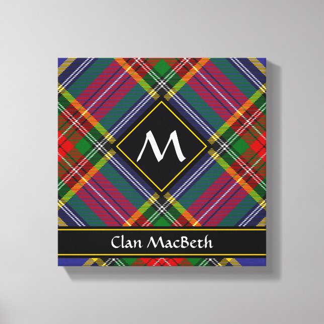 Lienzo Clan MacBeth Tartan Canvas Print (Anverso)