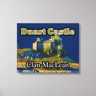 Lienzo Clan MacLean Duart Castle Personalizar Sky Color