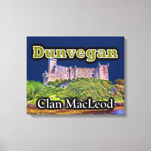 Lienzo Clan MacLeod Dunvegan Castle Personalizar Sky Colo