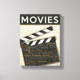 Lienzo Clapper de película vintage