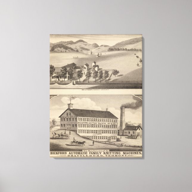Lienzo Clarendon Bickford Knitting Machine (Anverso)