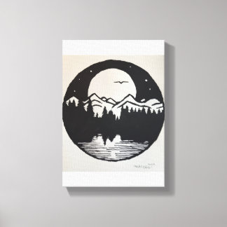 Lienzo Claro de luna