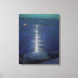 Lienzo Claro de luna en el río, 1919