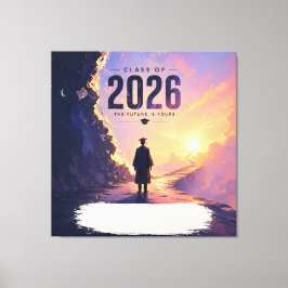 Lienzo Clase de 2026 Ruta Futuro Diseño de Graduados