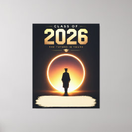 Lienzo Clase de 2026 Tu Futuro es Tuyo Nombre Personaliza