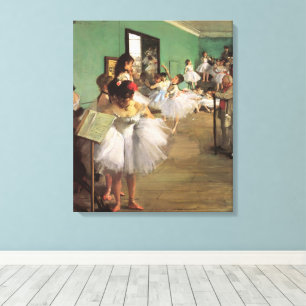 Lienzo Clase de baile de Degas, Impresionismo antiguo bal