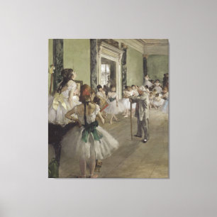 Lienzo Clase de ballet de Edgar Degas