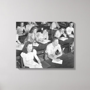 Lienzo Clase de Escuela Secundaria, 1943