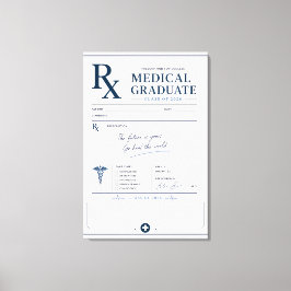 Lienzo Clase de Graduados en Medicina Personalizados 2026