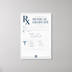 Lienzo Clase de Graduados en Medicina Personalizados 2026