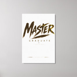 Lienzo Clase de Graduados Personalizados de Maestría 2026