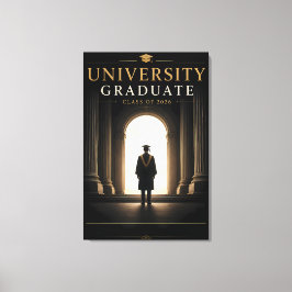 Lienzo Clase de Graduados Universitarios Personalizados 2