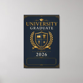 Lienzo Clase de Graduados Universitarios Personalizados d