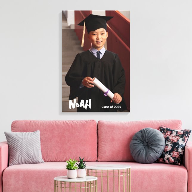 Lienzo Clase Personalizada de 2025 Tórax de Graduación (Insitu (Sala de estar))
